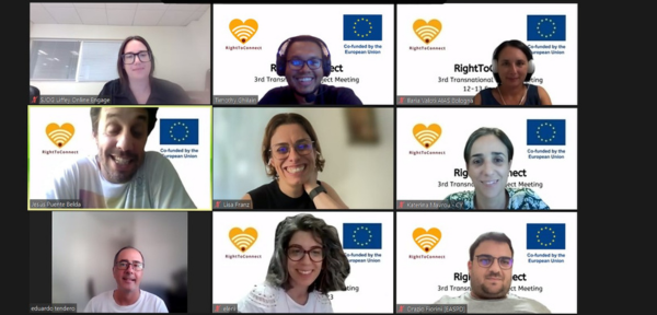 Picture of RTCN project partners during their online meeting 